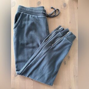 Aerie Blue Ankle Zip Jogger sz M